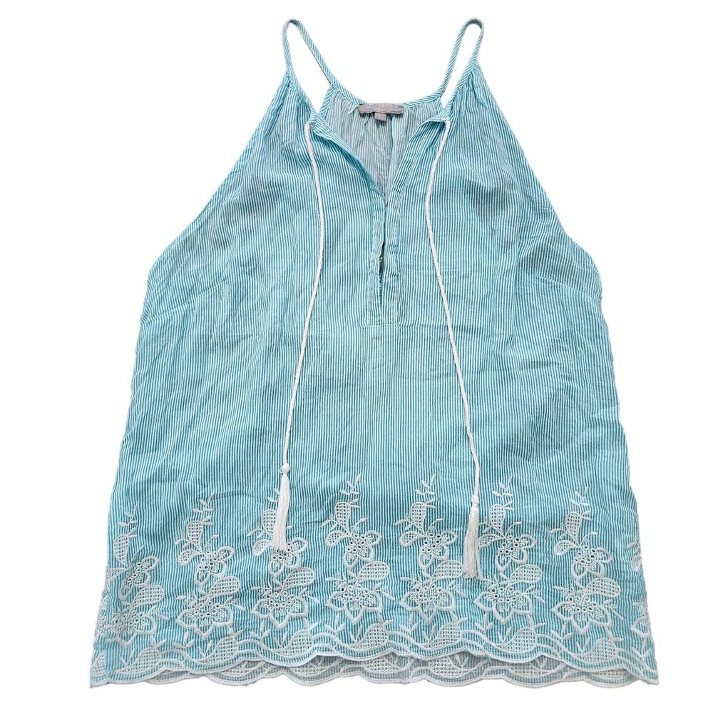 Saint Tropez West Embroidered Blouse Size Large